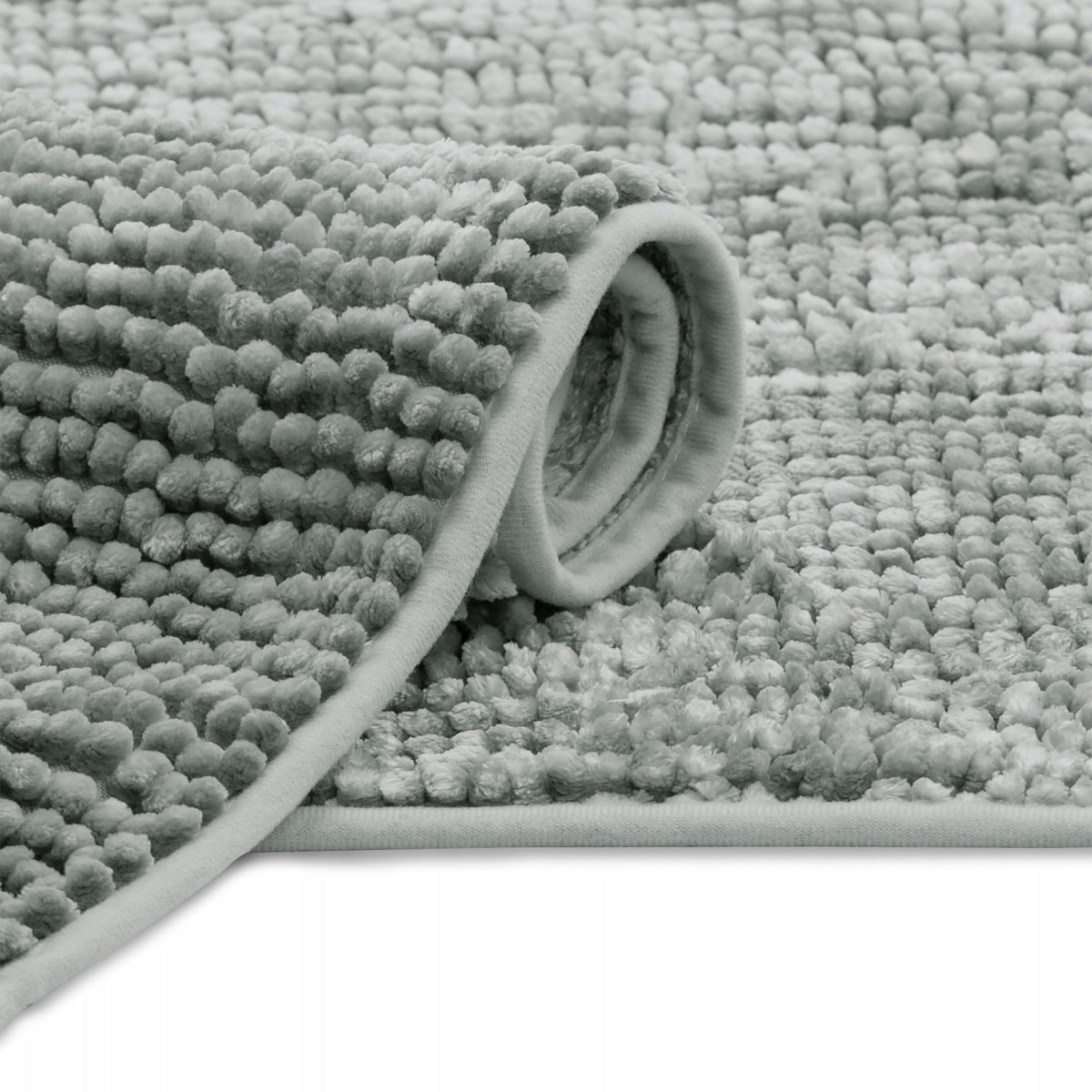 RESTILO Bathroom Rugs Non-Slip Chenille Shaggy 60X90 Grey Packaging status original
