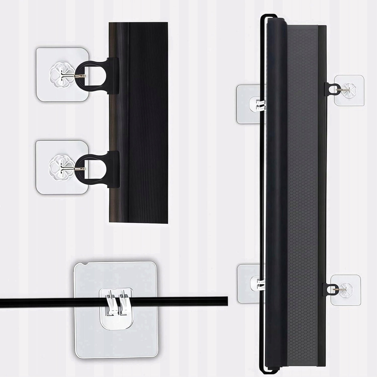 RETRACTABLE GATE FOR STAIRS DOOR ADJUSTABLE SAFETY FOR INFANTS Material plastic