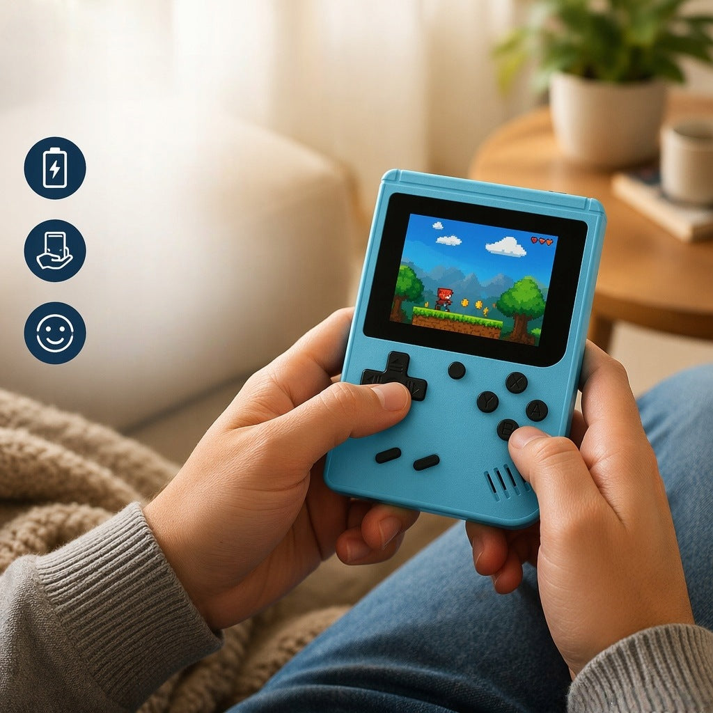 RETRO GAME CONSOLE MINI 400 GAMES PORTABLE FOR KIDS AND ADULTS Manufacturer code All-in-oneMart