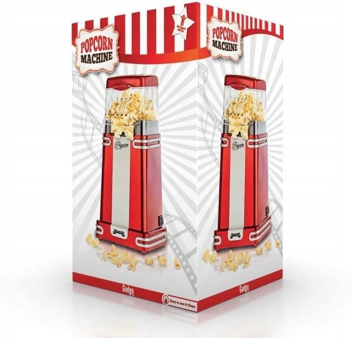 RETRO POPCORN MACHINE 1200 IN OIL-FREE HOT AIR VENDING MACHINE EAN (GTIN) 5903266438325