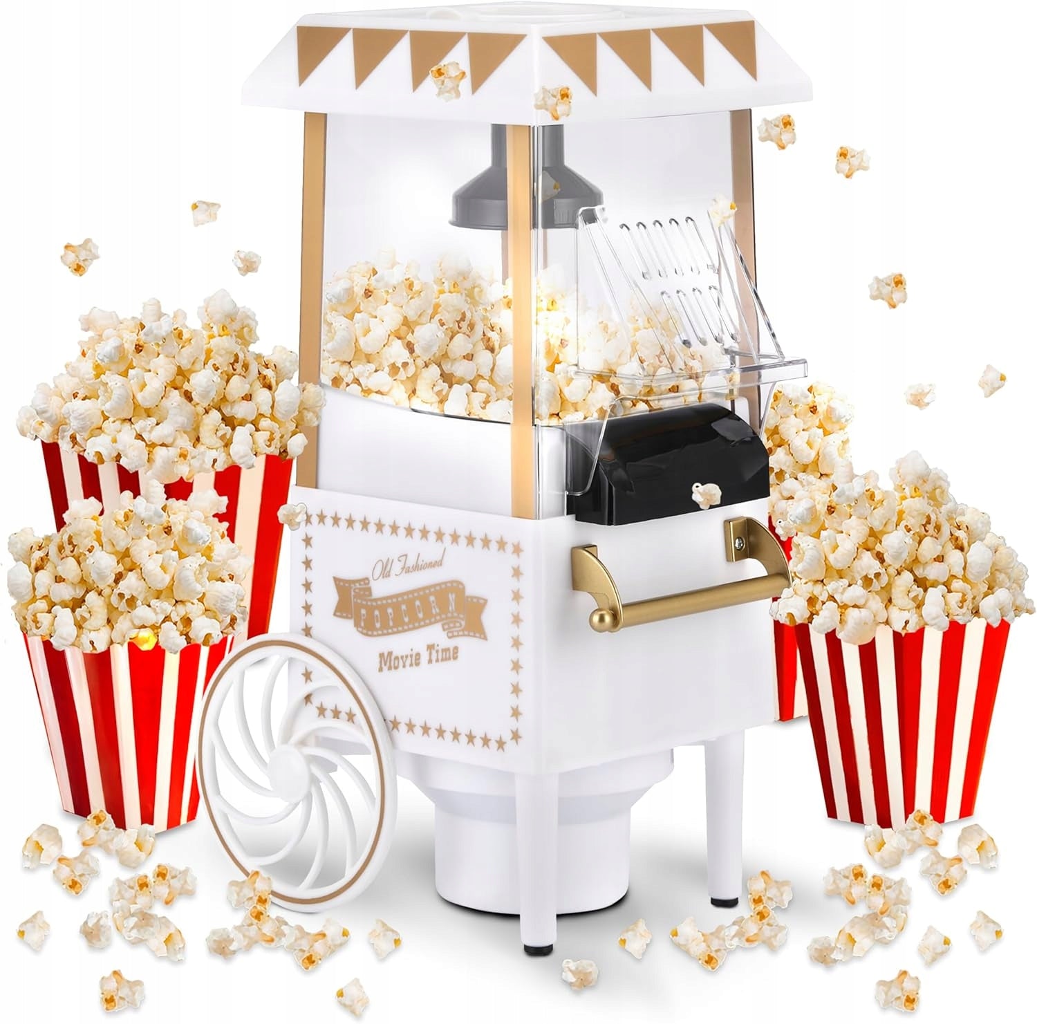 RETRO POPCORN MACHINE 1200W HOT AIR FAST POPCORN 0,3L