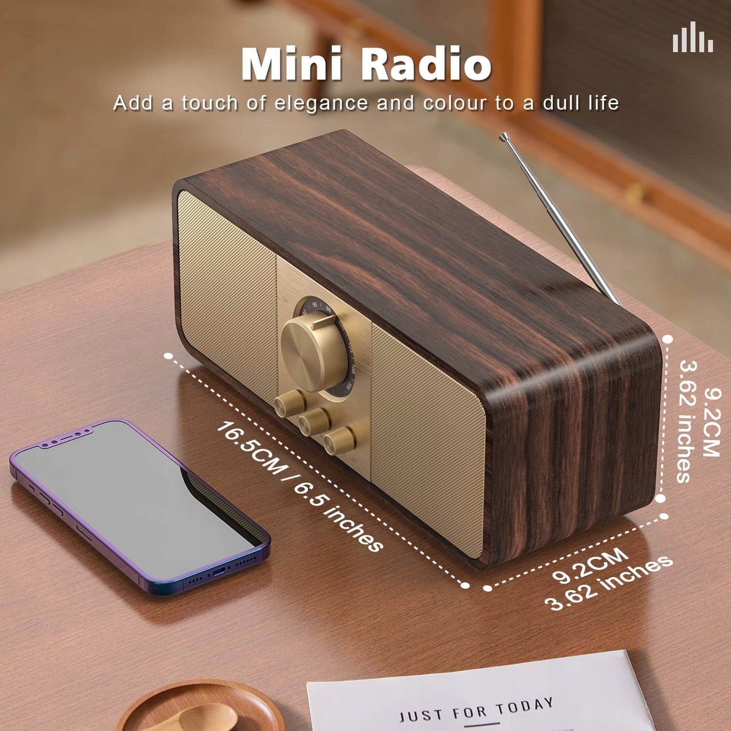 RETRO PORTABLE BLUETOOTH USB CARD AUX FM BATTERY Brand no brand