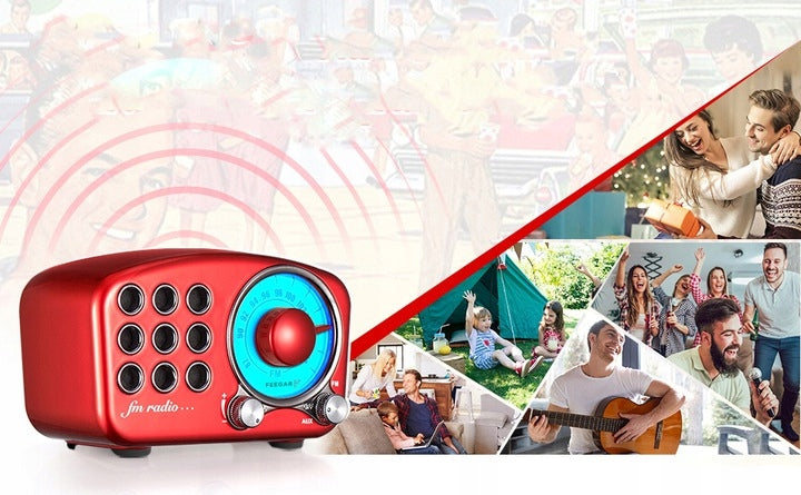 RETRO RADIO MINI FM FEEGAR BLUETOOTH MICRO SD GIFT EAN (GTIN) 5908274802397