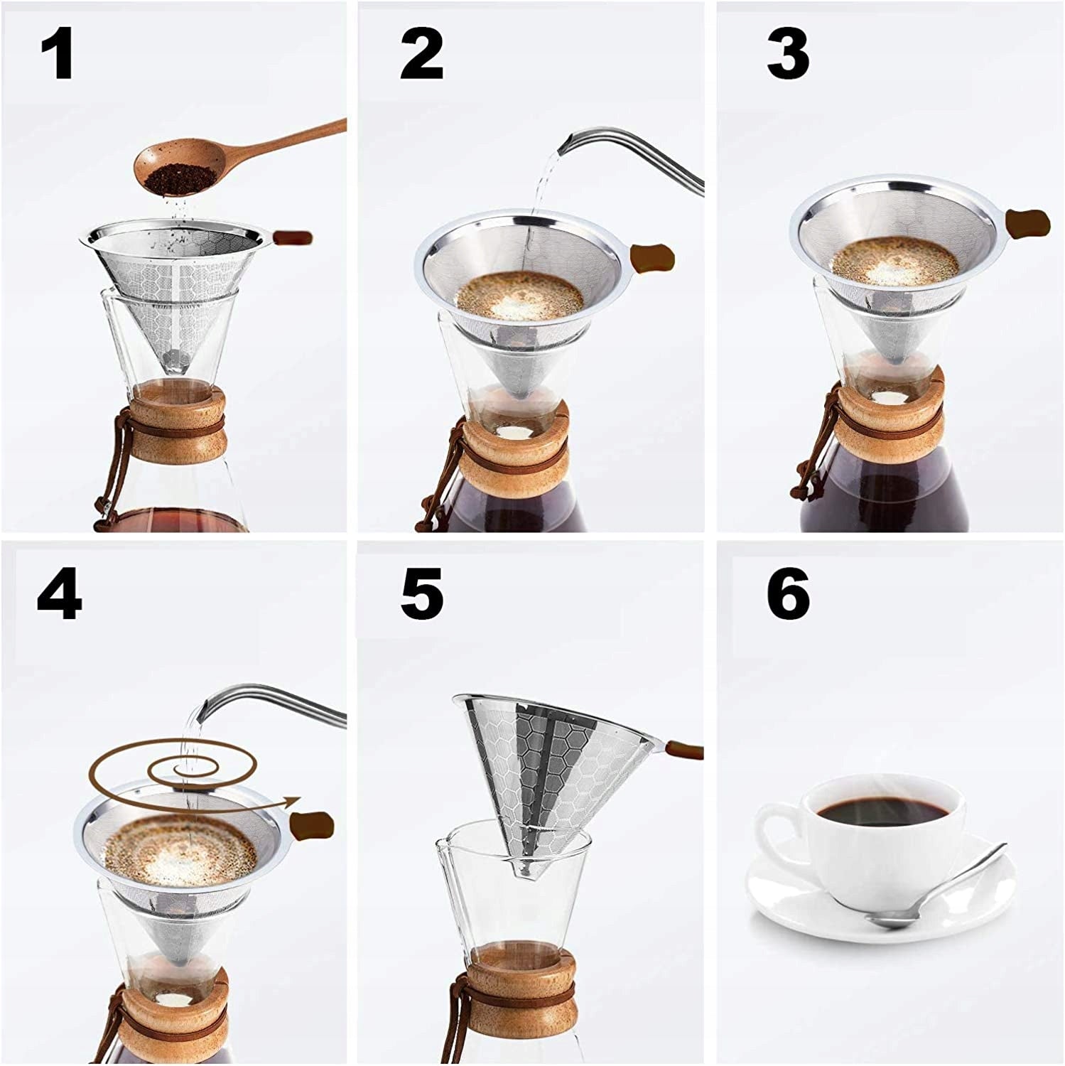 REUSABLE DRIPPER DRIP COFFEE BREWER FILTER Brand Beede