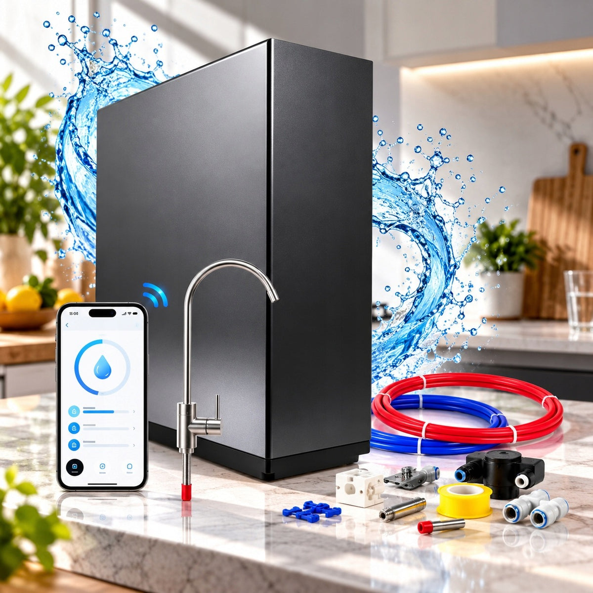 REVERSE OSMOSIS WATER FILTER MIDEA 800GPD MINERALIZER METER 4x250g coffee Manufacturer code CWRC800-A108