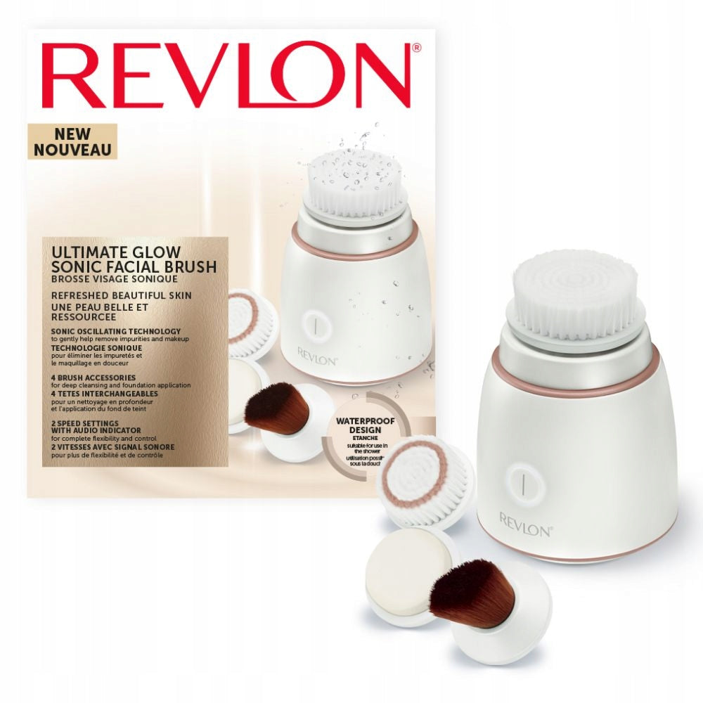REVLON - ULTIMATE GLOW CLEANSING AND MAKEUP SONIC FACE BRUSH Packaging status original