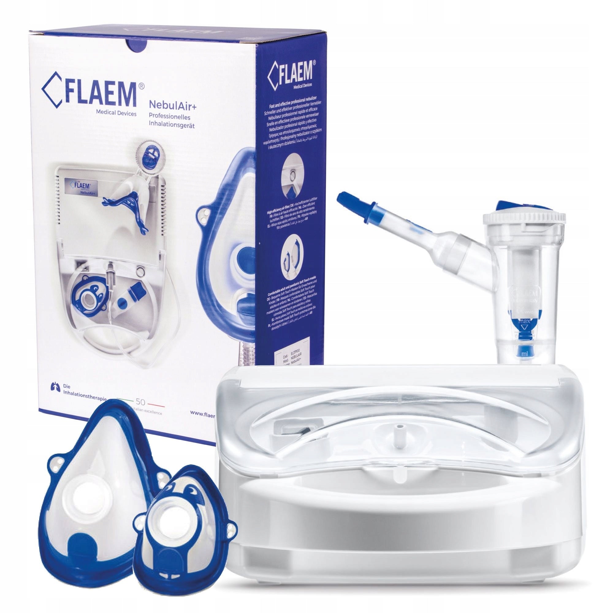 RF7 NEBULISER INHALER FOR CHILDREN FLAEM NEBULAIR+ 2MASKS TUV CERTIFICATE Medical device type medical device or in-vitro diagnostic medical device