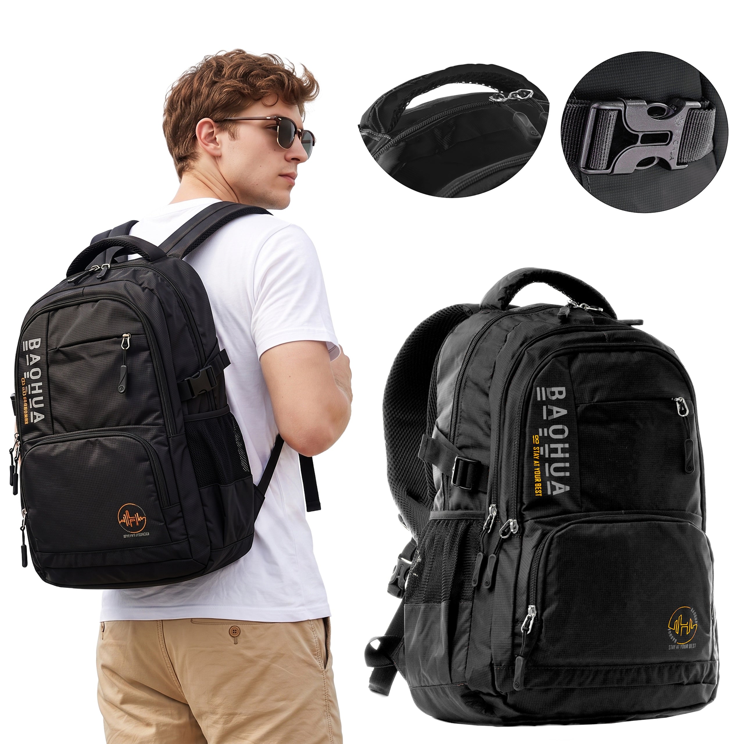 RGL City backpack roomy travel for school work
