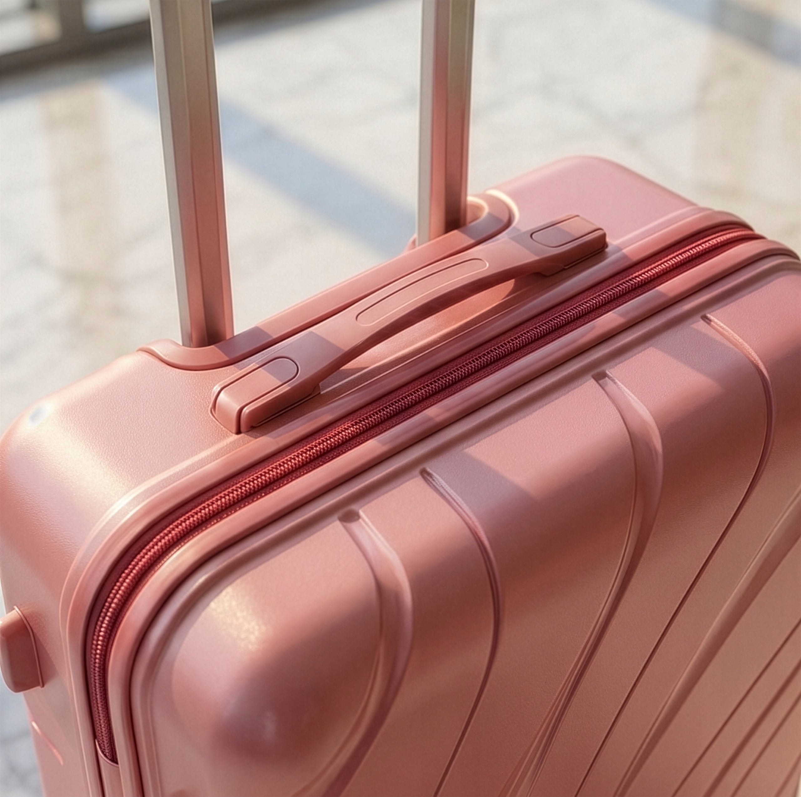 RGL LARGE TRAVEL SUITCASE PP5 XXL 4 SWIVEL CASTERS POLYPROPYLENE LUGGAGE TSA Width (longer edge) 53 cm