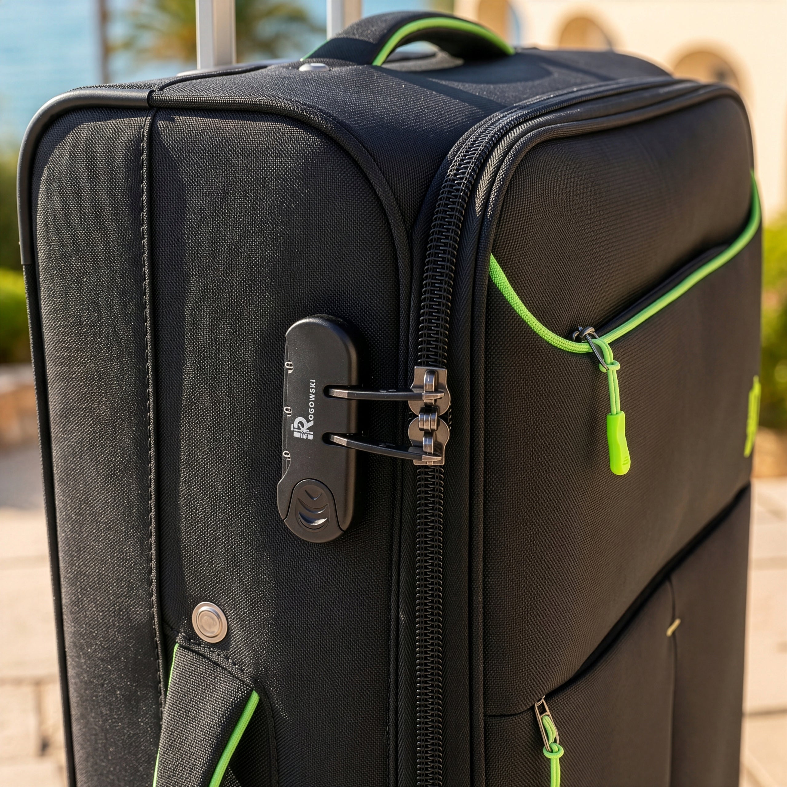 RGL S-040 XL MEDIUM SUITCASE TRAVEL LUGGAGE MATERIAL BAG 4 WHEELS CIPHER Depth (shorter edge) 27 cm