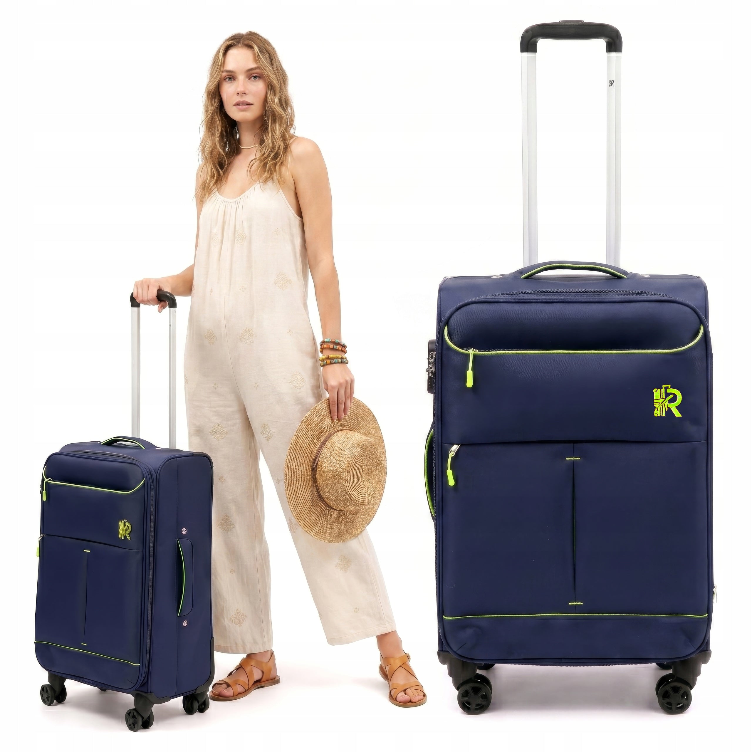 RGL S-040 XL MEDIUM SUITCASE TRAVEL LUGGAGE MATERIAL BAG 4 WHEELS CIPHER