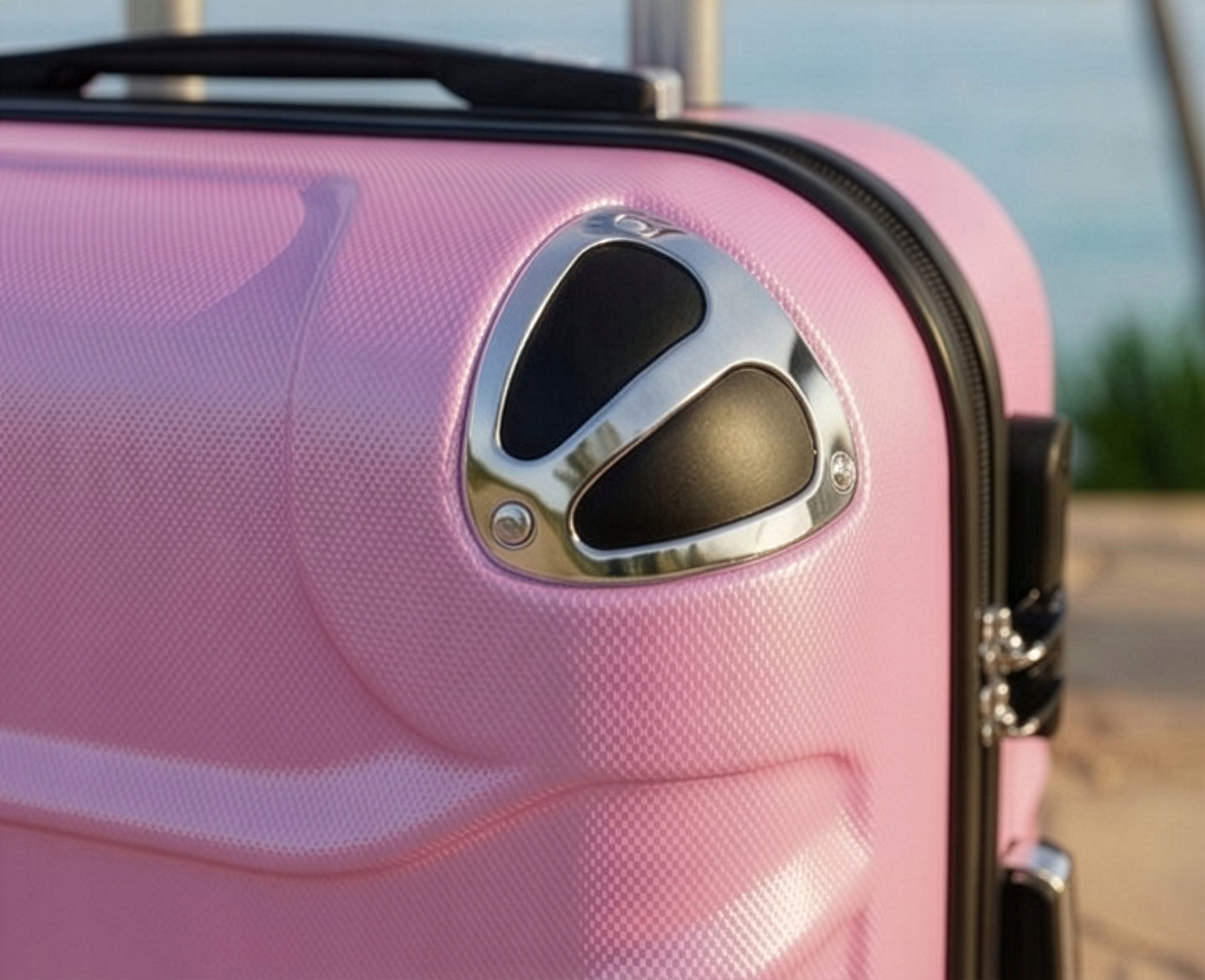 RGL SET 2in1 LARGE TRAVEL SUITCASE + CHEST COSMETIC BAG LUGGAGE ORGANIZER Kind hard