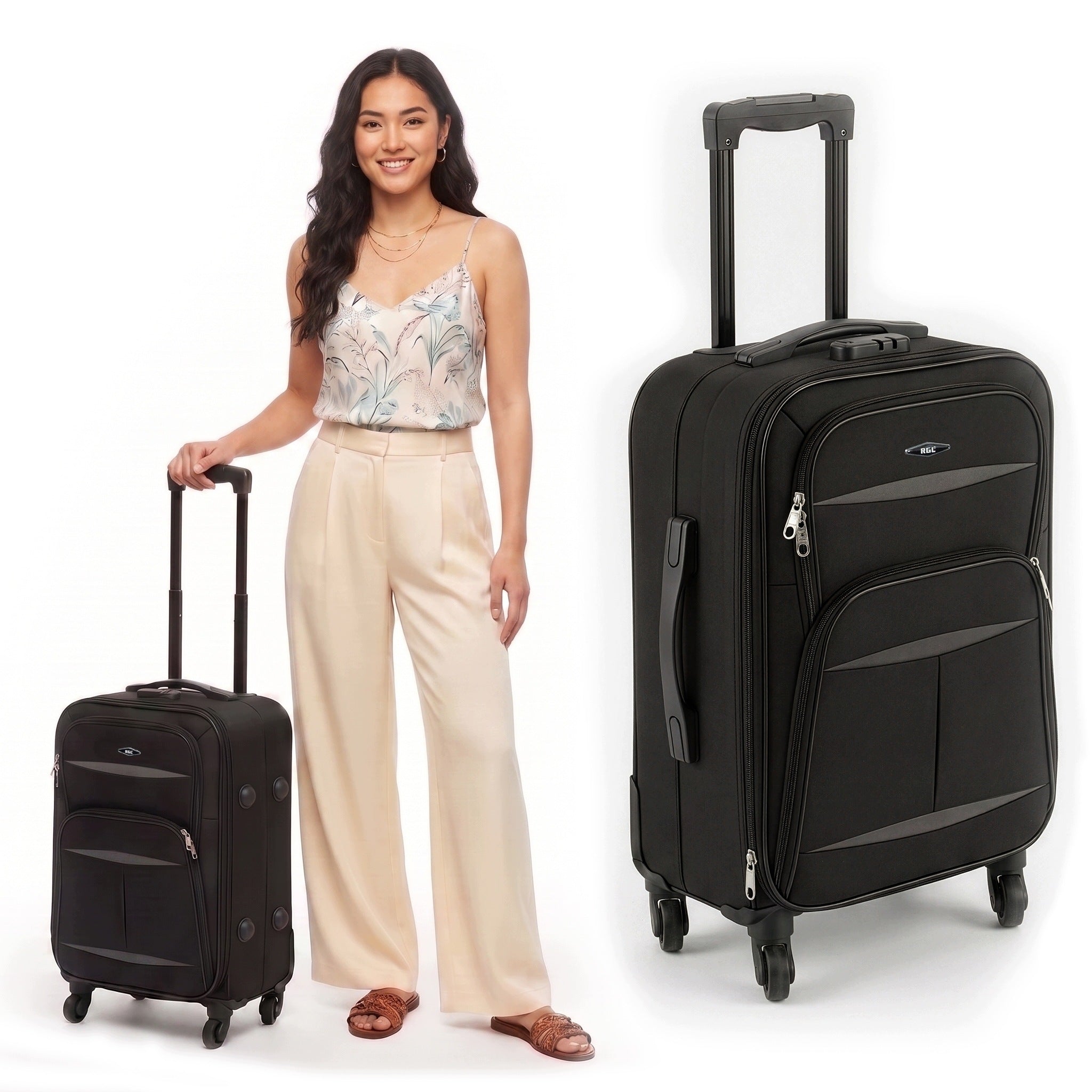 RGL SMALL TRAVEL SUITCASE L MATERIAL CABIN CARRY-ON BAG