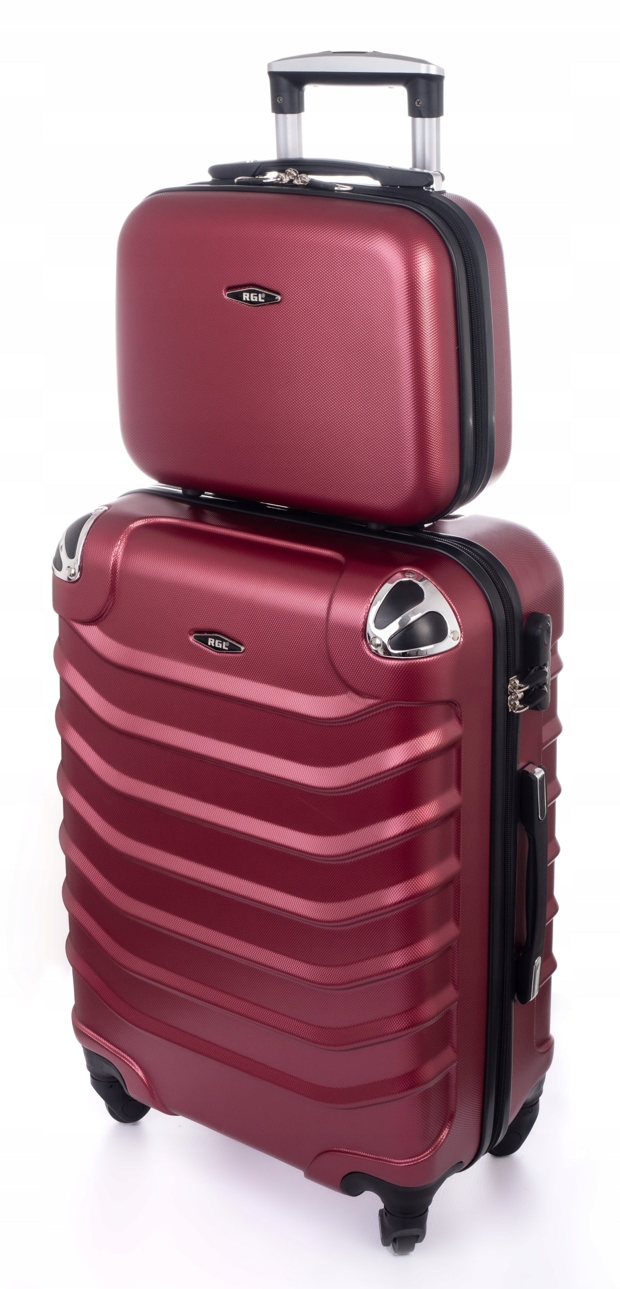 RGL Set of 2in1 Small Cabin Suitcase L + CHEST COSMETIC BAG LUGGAGE Width (longer edge) 36 cm