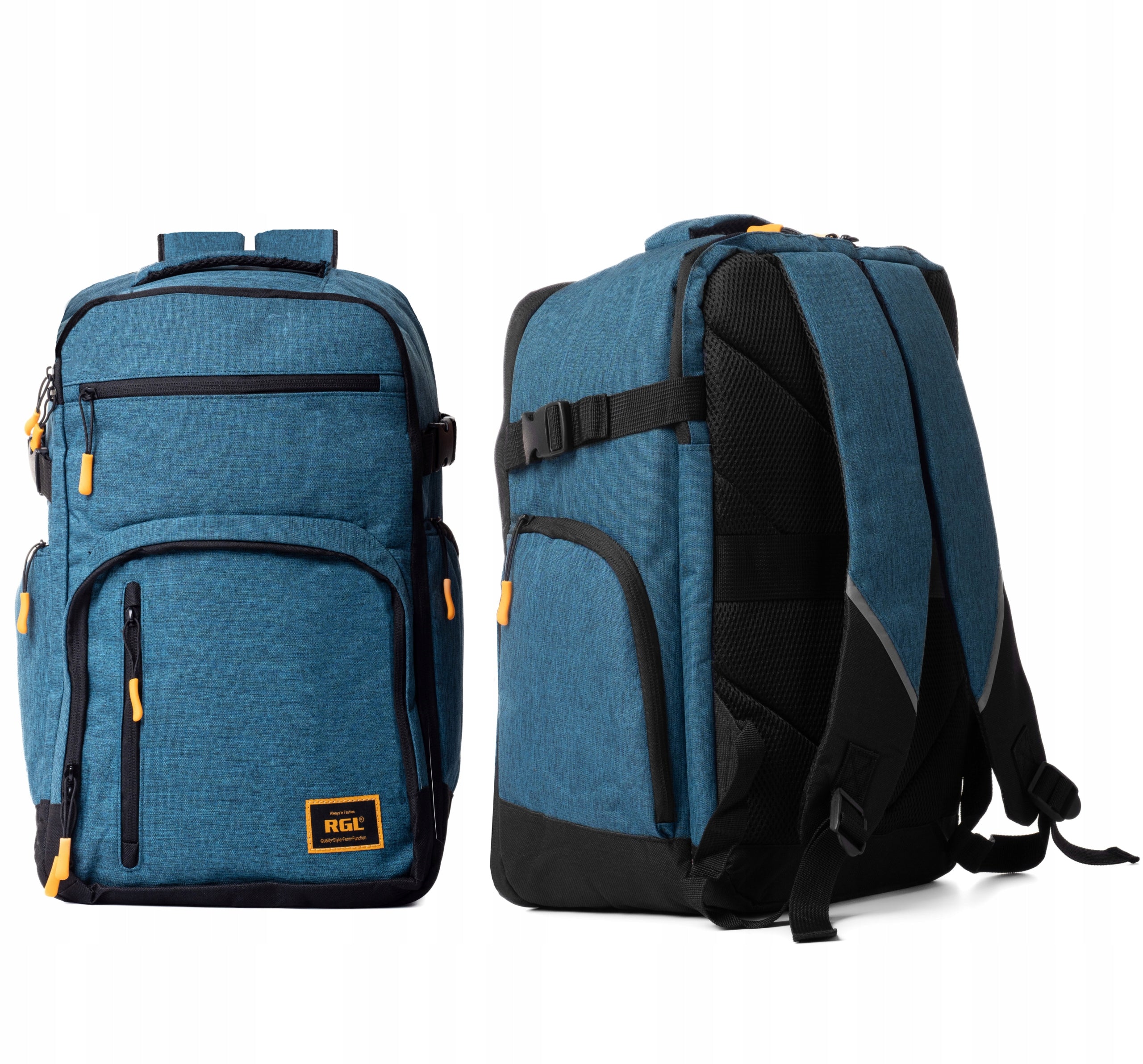 RGL Travel backpack for hand luggage for aircraft 40X30X20 WIZZAIR RYANAIR Manufacturer code Plecak podróżny szkolny na laptop męski