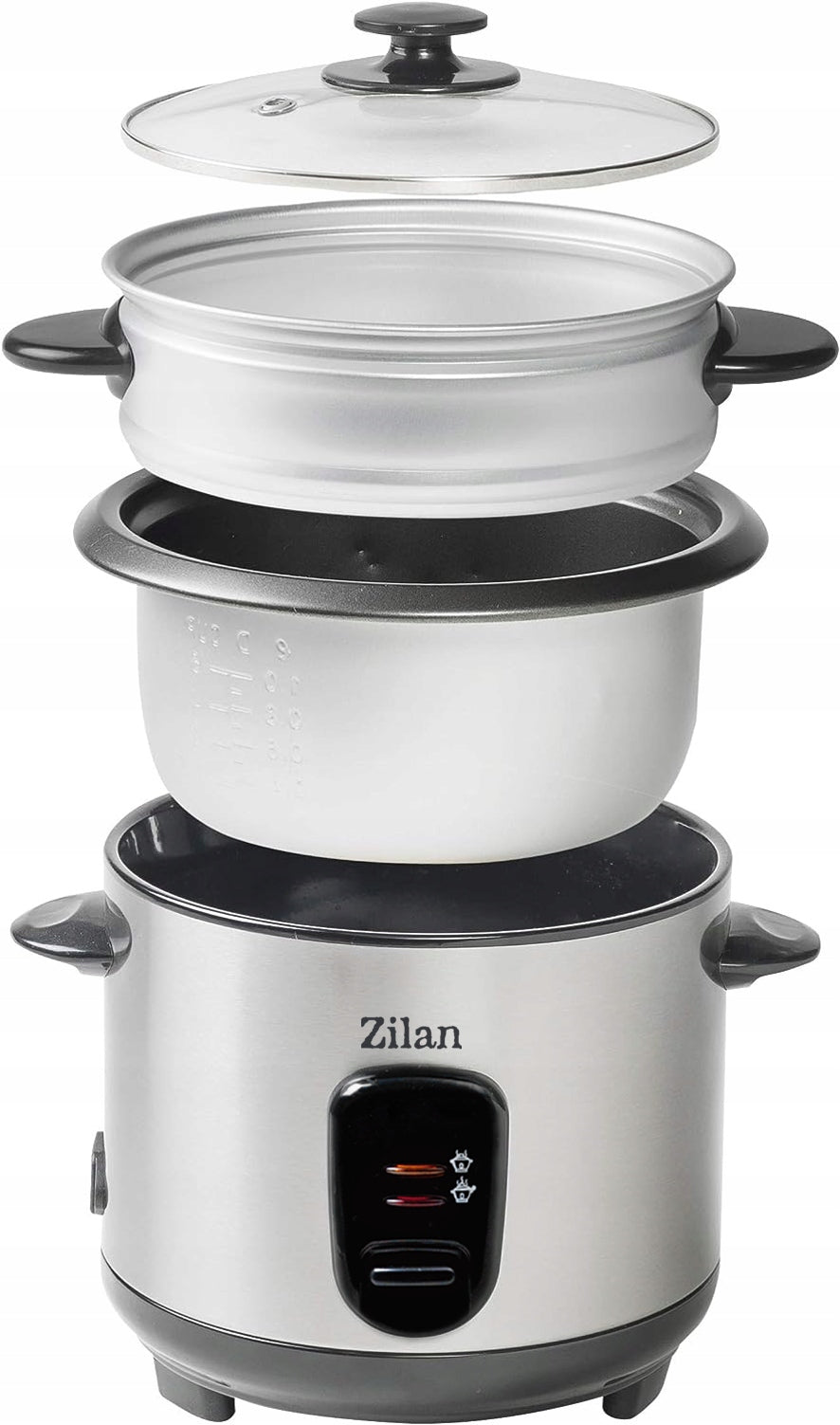 RICE COOKER POT FOR RICE OR VEGETABLES STEAMER FOR RICE VEGETABLES 2IN1 3,2 L 500W Manufacturer code ZLN9570