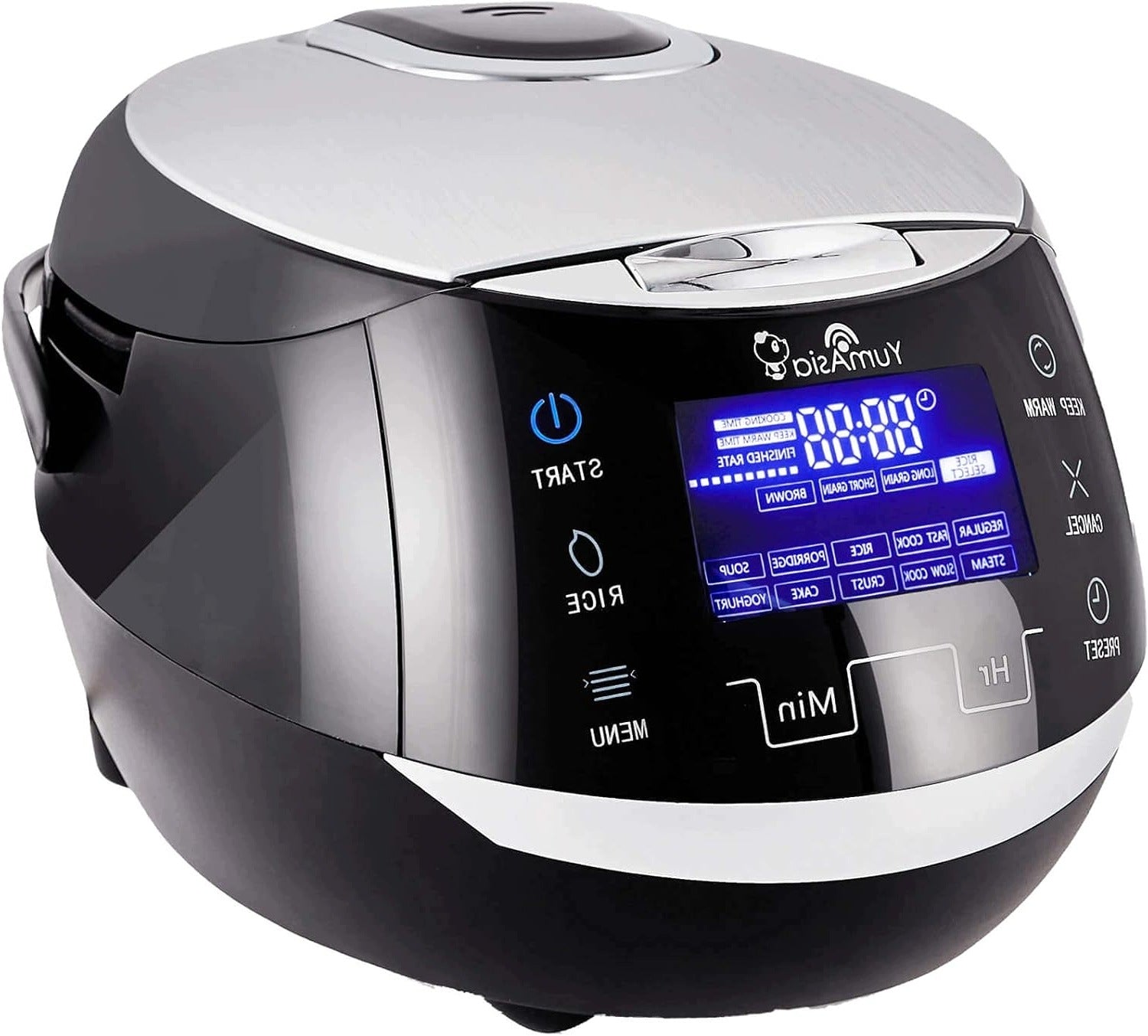 RICE COOKER WITH CERAMIC BOWL FUZZY LOGIC 6 FUNCTIONS COOKING LED MOTOUCH