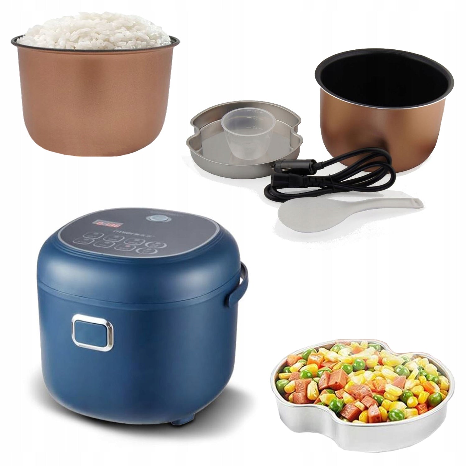 RICE MAKER MULTICOOKER car 2l 200W 12V 24V HEALTHY MEAL