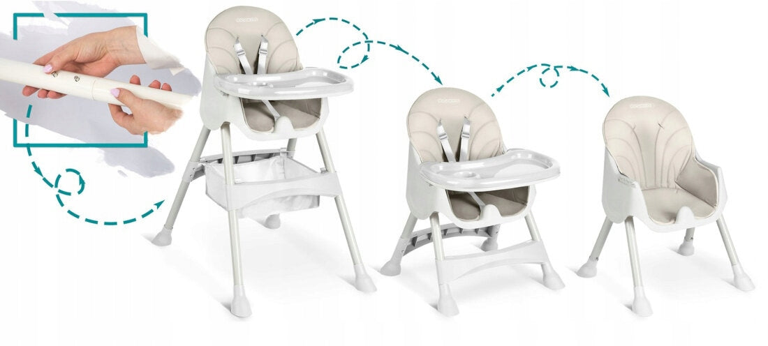 RICOKIDS Milo Gray Highchair Brand RicoKids