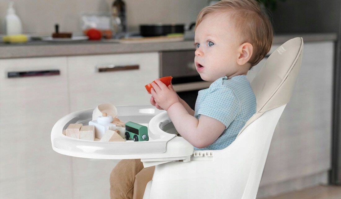 RICOKIDS Milo Gray Highchair Color shades of gray and silver