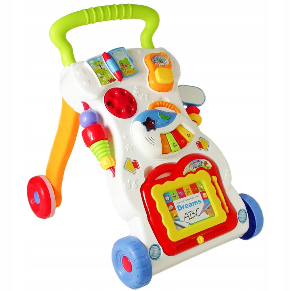 RIDE-ON PUSHER WALKER INTERACTIVE PIANO + BOARD MAGIC DRAWING BOARD GIFT Manufacturer code 5902921967989