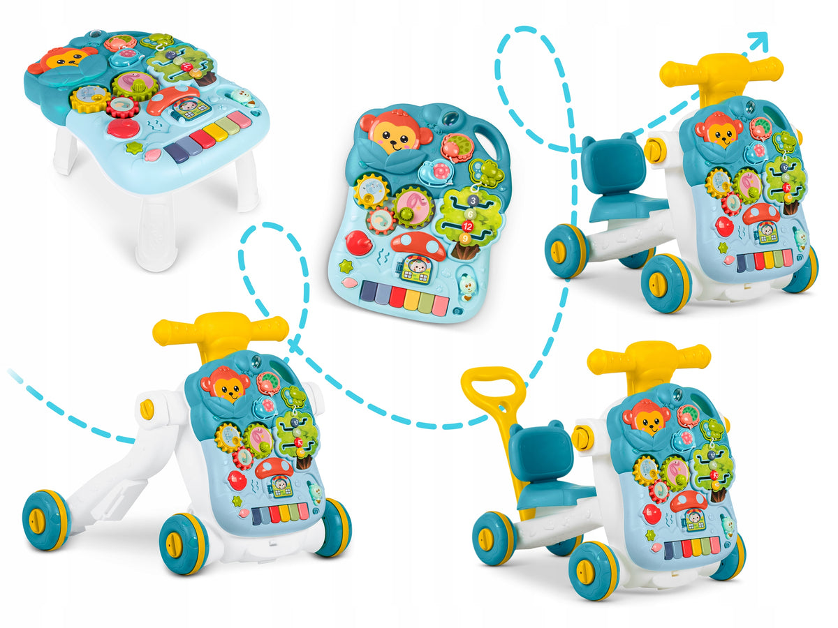 RIDER WALKER PUSHER INTERACTIVE TABLE EDUCATIONAL BOARD 5IN1 RICOKIDS Manufacturer code 781500