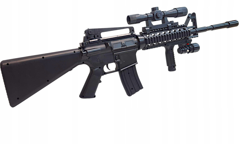 RIFLE M4A1 AMERICAN for balls replica ASG +TARGET. LASER+ GARNET +2 DISCS Brand no brand