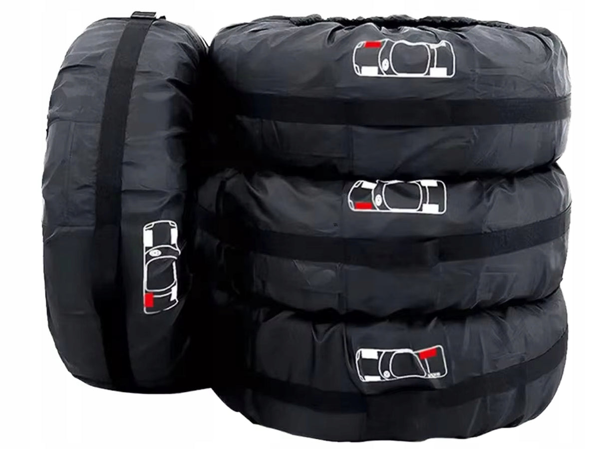 RIM WHEEL TIRE COVERS 13-17 INCH WATERPROOF WITH HANDLE SET 4PCS