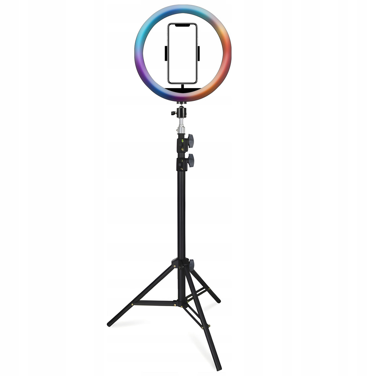 RING LAMP RGB LED SELFIE RING TRIPOD REMOTE CONTROL + PHONE HOLDER 21 Packaging status original
