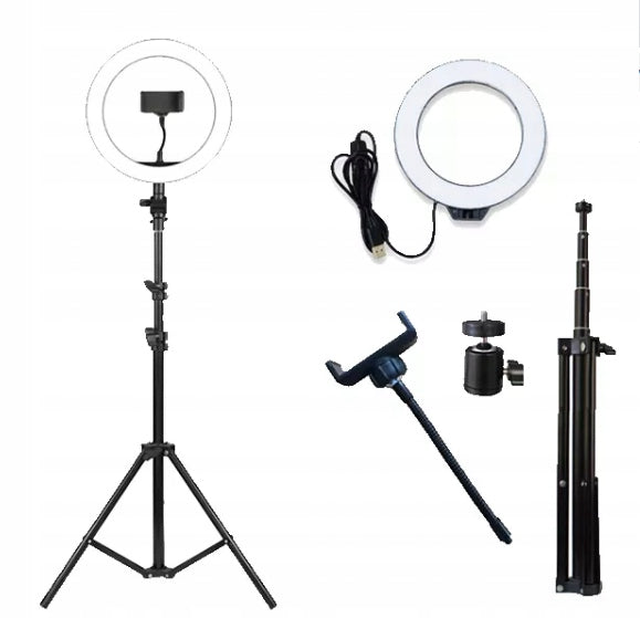 RING LAMP RING LED WITH TRIPOD FOR PHONE LARGE 220cm Color multicolor