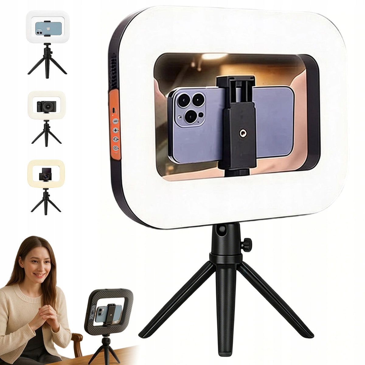 RING LAMP STUDIO LED LAMP ADJUSTABLE 2500K - 8500K WITH TRIPOD