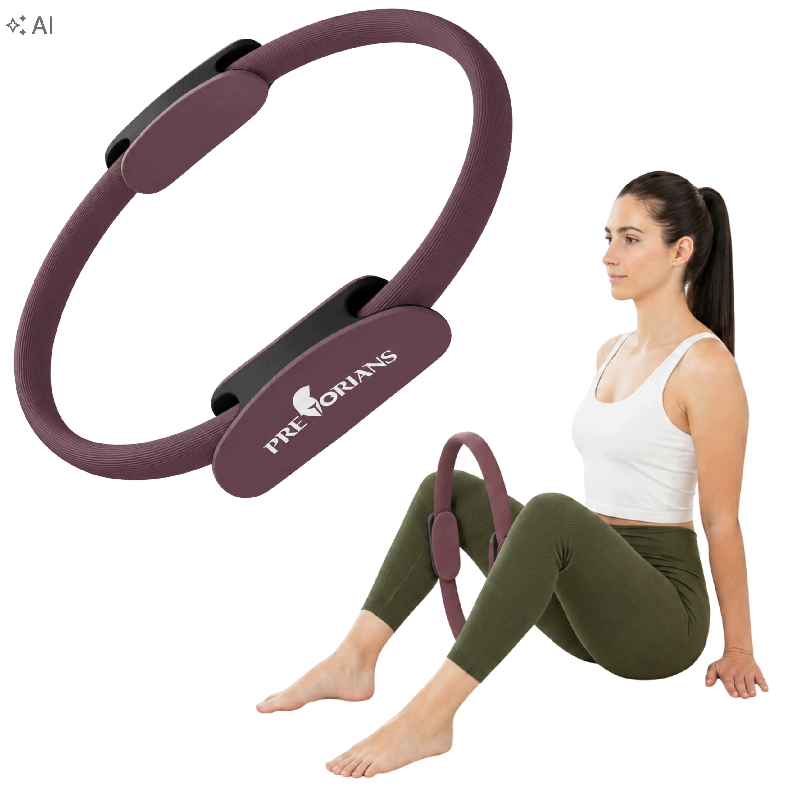 RING WHEEL FOR PILATES YOGA EXERCISE WHEEL HOOP FITNESS RING 36cm