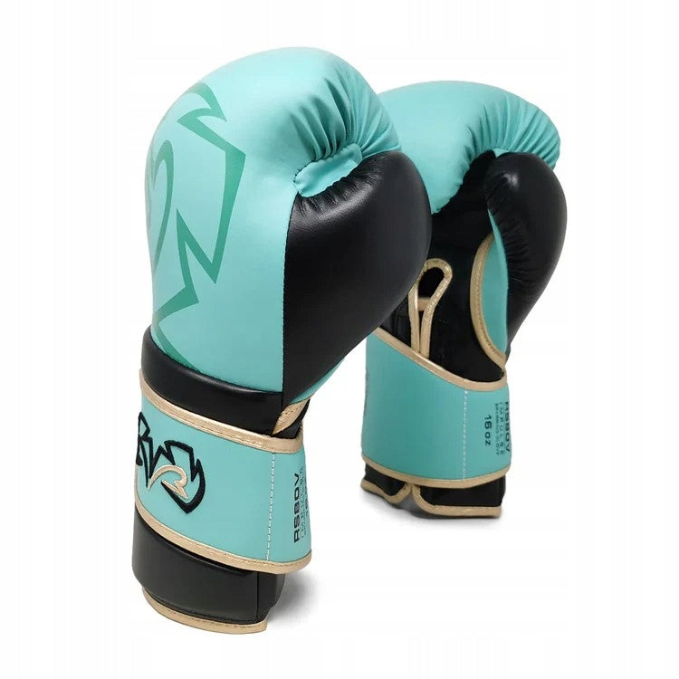RIVAL IMPULSE Aqua Turquoise 14 oz Boxing Gloves Manufacturer code RB80-AQUA-L