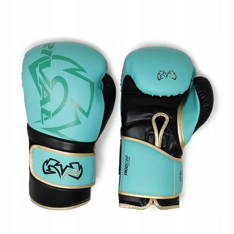 RIVAL IMPULSE Aqua Turquoise 14 oz Boxing Gloves Packaging status original