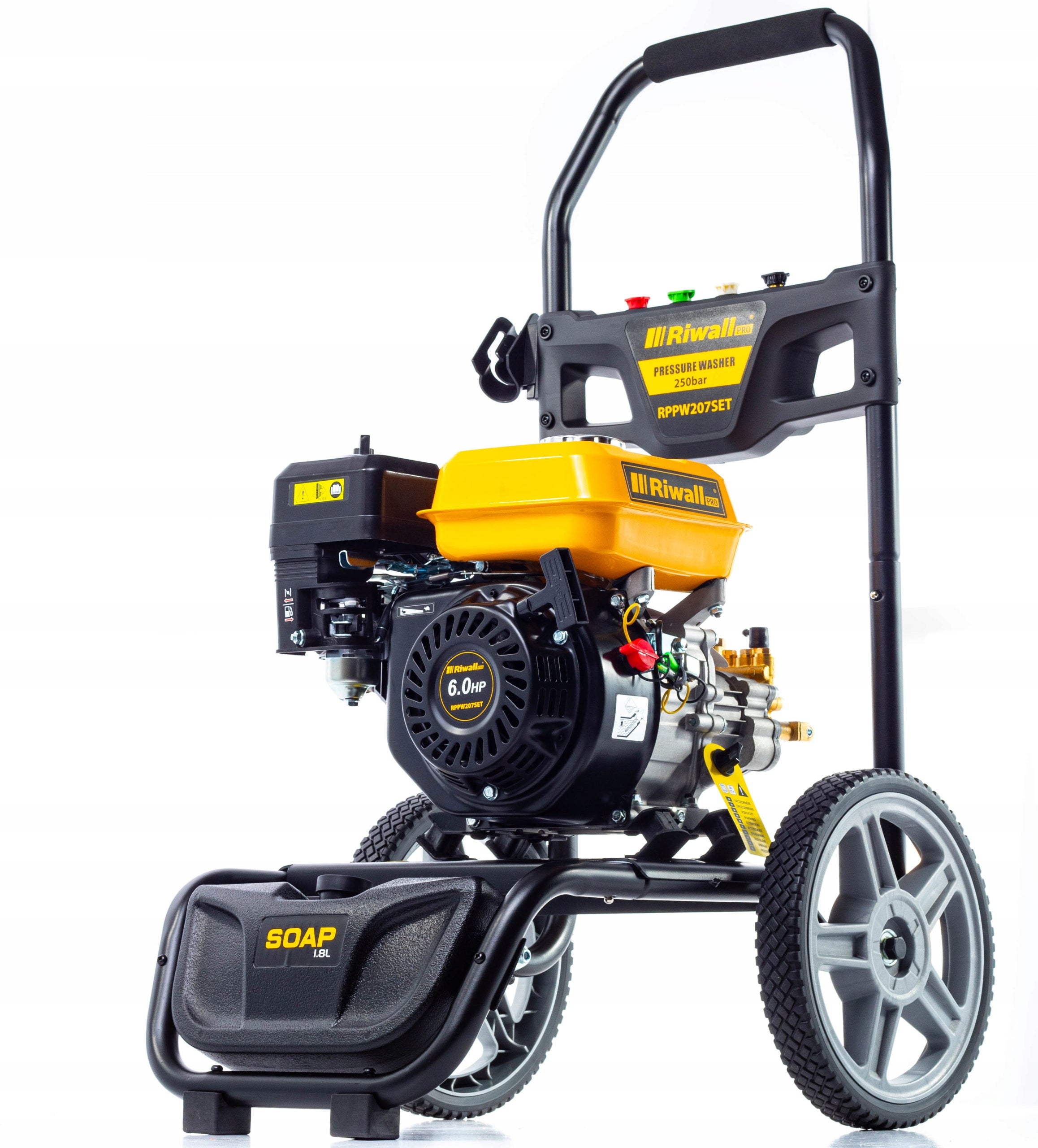 RIWALL RPPW 207 250 SET DIESEL PRESSURE WASHER BRASS PUMP MEGA POWER Maximum power 4200 W