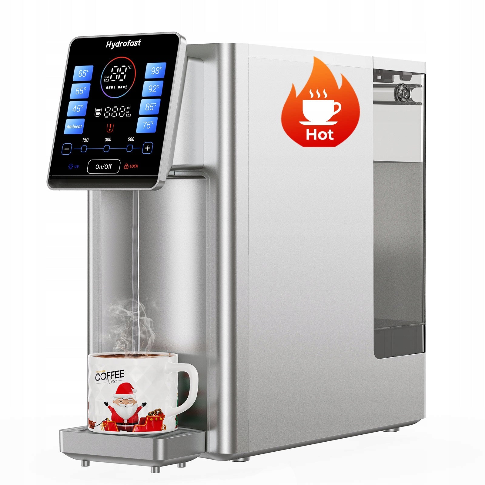 RO UV 6-Degree 8 Temperature Water Dispenser 4L Hydrofast W100 Packaging status original