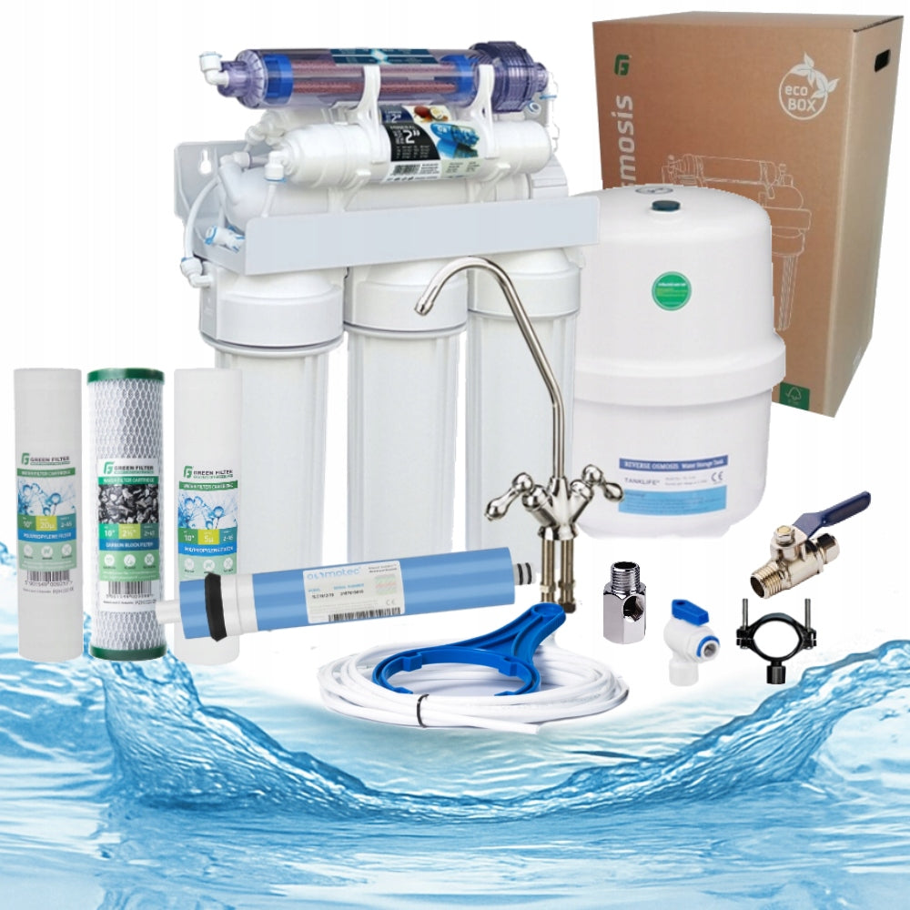 RO7 Reverse Osmosis System Green Filter RO7S7538F2C