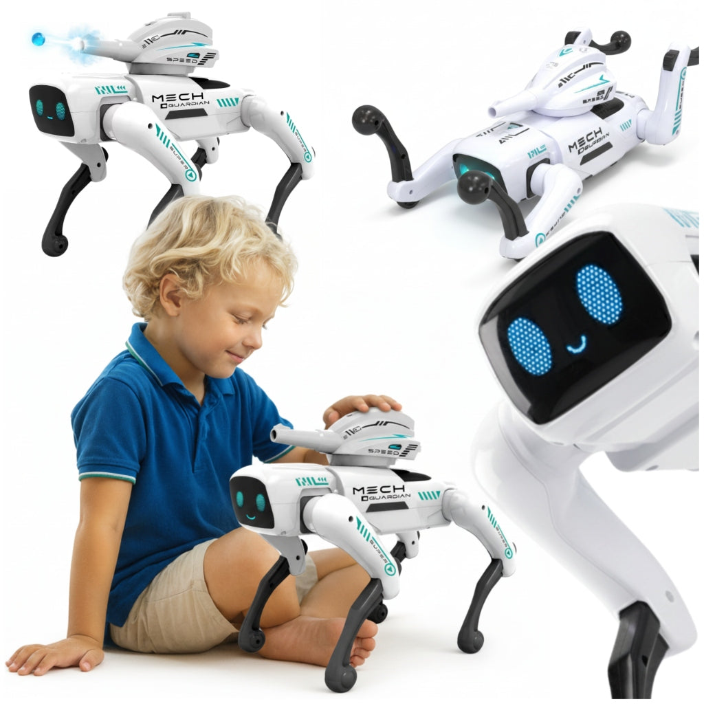 ROBOT DOG AI Educational Toy 20 + FEATURES 3 Control Options Shooting Manufacturer code Zabawkowy Piesek Robot AI 20+ Funkcji