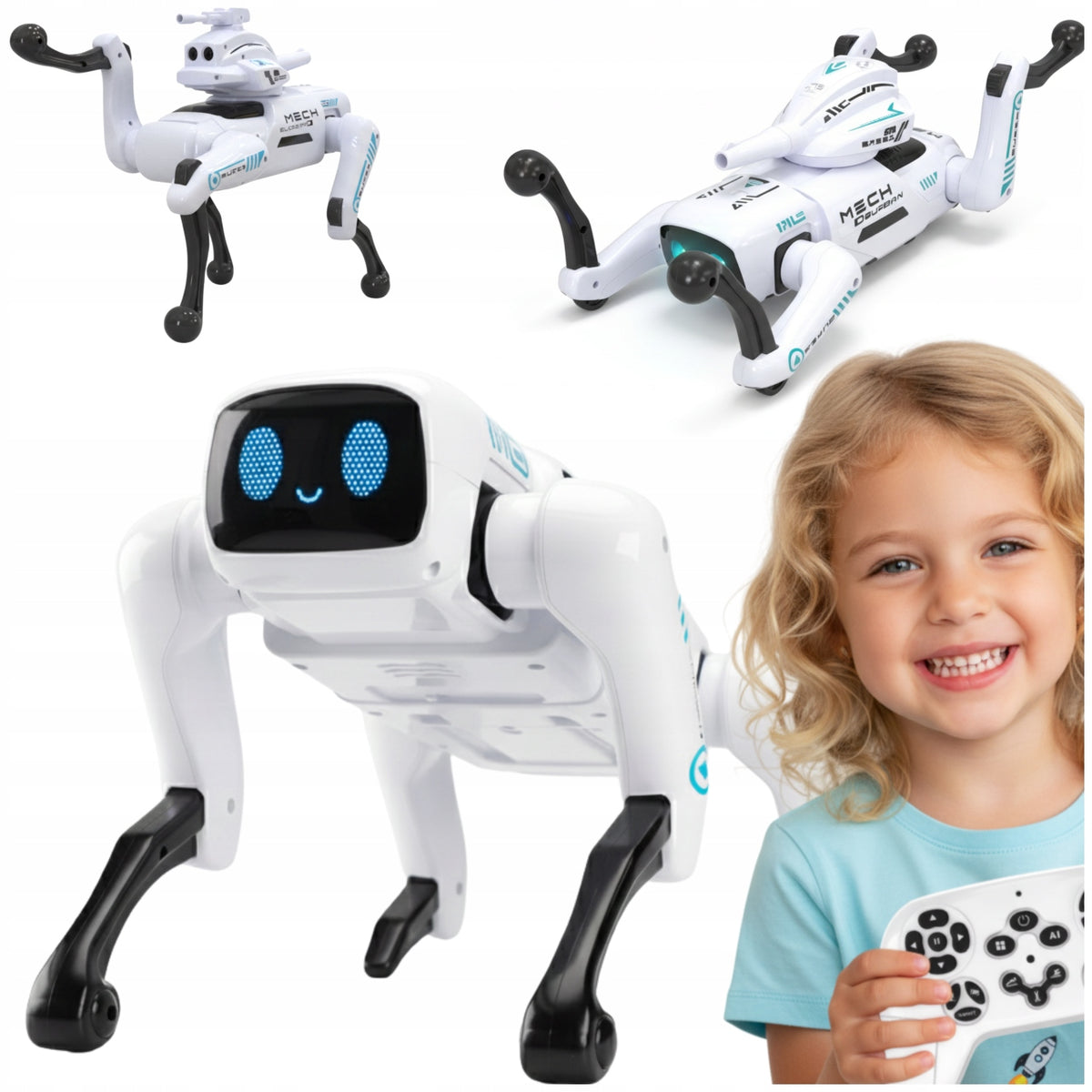 ROBOT DOG AI Educational Toy 20 + FEATURES 3 Control Options Shooting Packaging status original