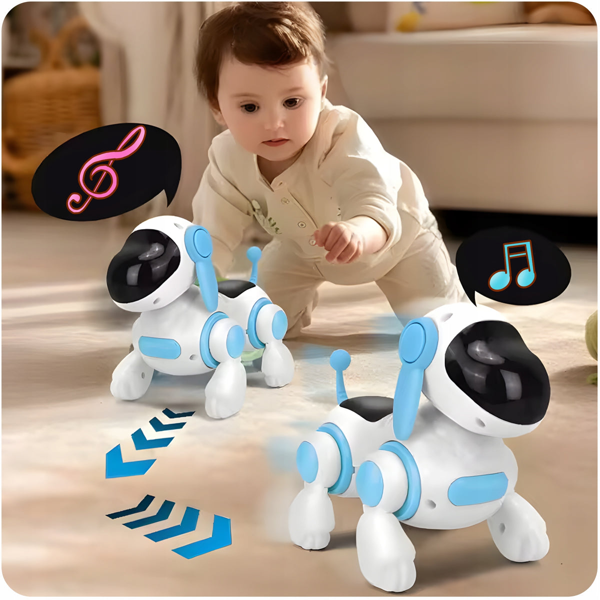 ROBOT DOG WALKING LEARNING CRAWLING FOR CHILDREN INTELLIGENT INTERACTIVE Packaging status original