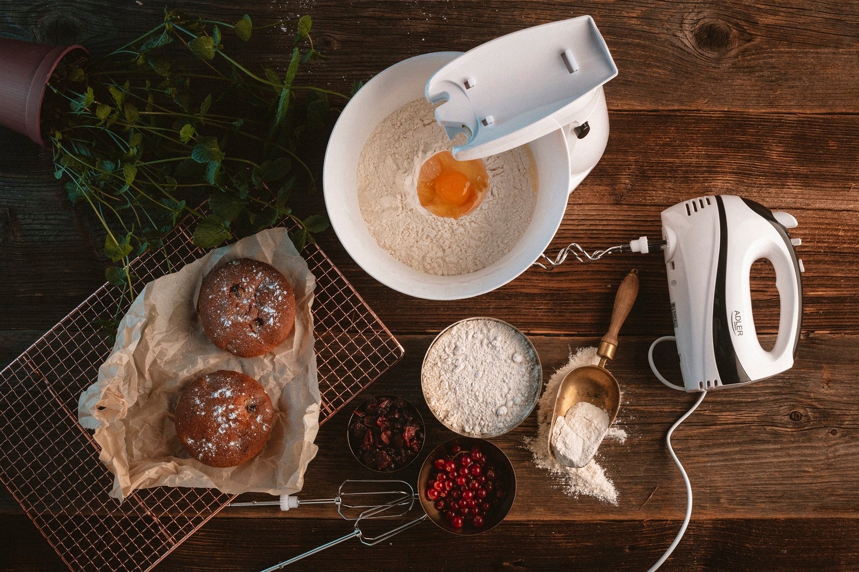 ROBOT FOOD PROCESSOR HAND MIXER WITH ROTARY BOWL 3L TURBO 4 TIPS POWERFUL 550W Manufacturer code AD4206