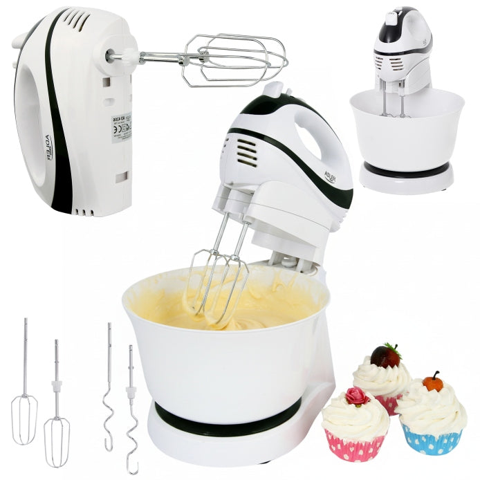 ROBOT FOOD PROCESSOR HAND MIXER WITH ROTARY BOWL 3L TURBO 4 TIPS POWERFUL 550W