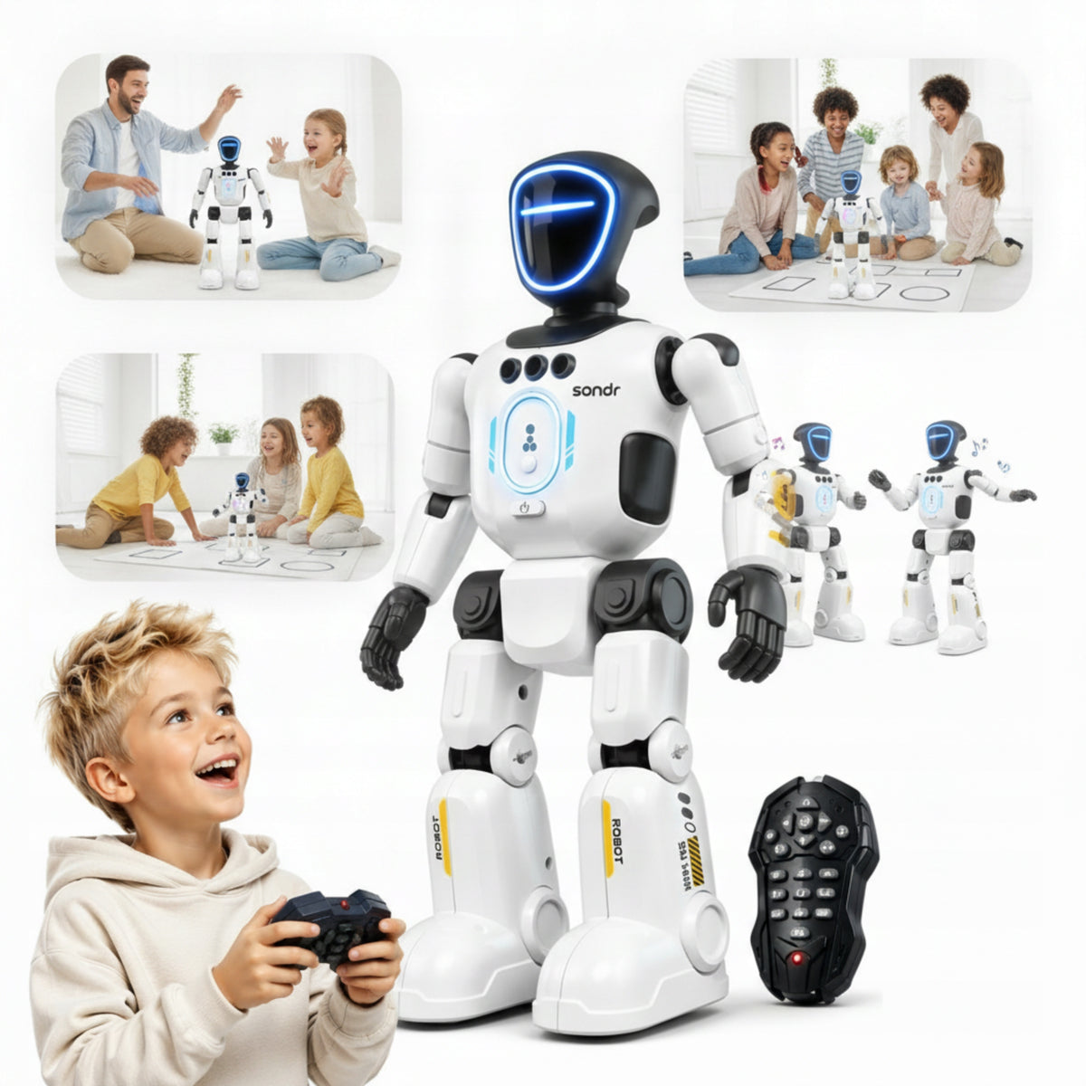 ROBOT INTERACTIVE HUMANOID AI FOR CHILDREN PROGRAMMABLE LED GESTURES