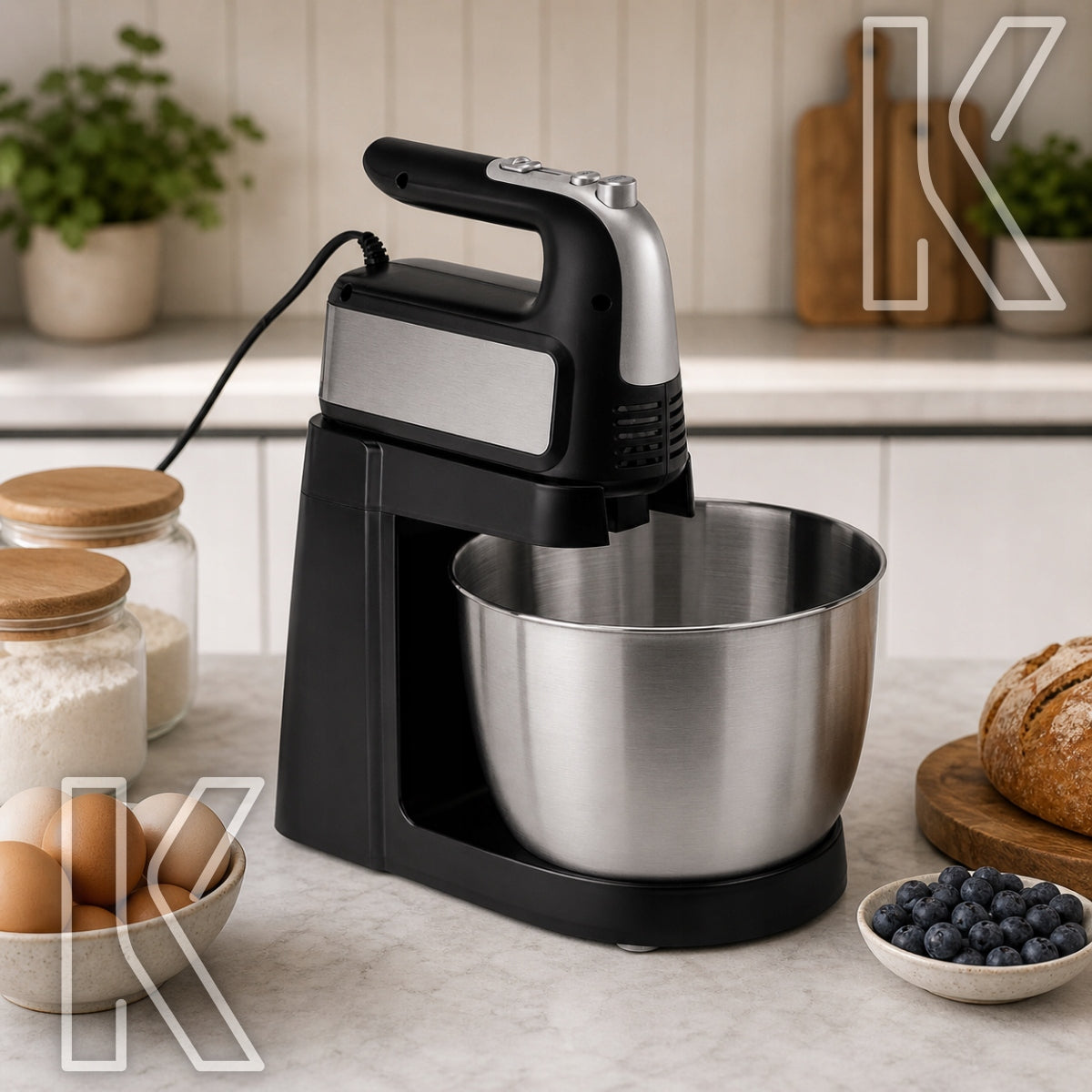 ROBOT PLANETARY KITCHEN MIXER FOR CAKES AND CREAMS WITH BOWL POWERFUL 4.5L 1000W Brand no brand