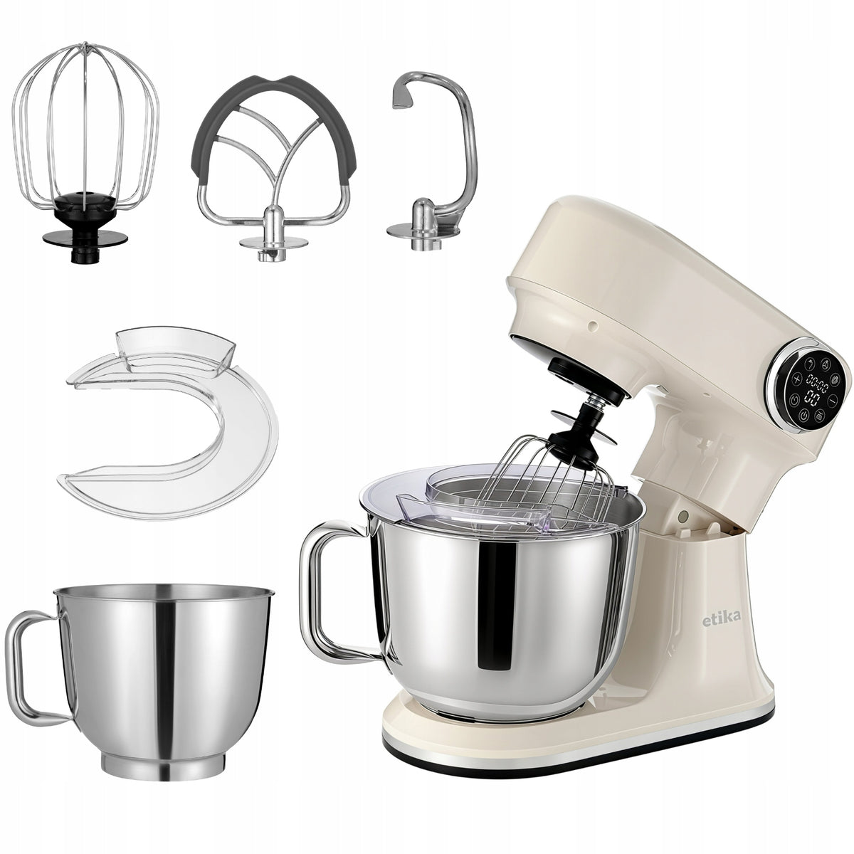 ROBOT PLANETARY KITCHEN MIXER WITH METAL BOWL 1500W PROFESSIONAL WEIGHT Brand Etika