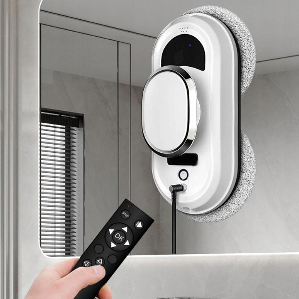 ROBOT WINDOW CLEANER MIRRORS AUTOMATIC WASHER + 10 MOPS SET XXL Charging time 0 min