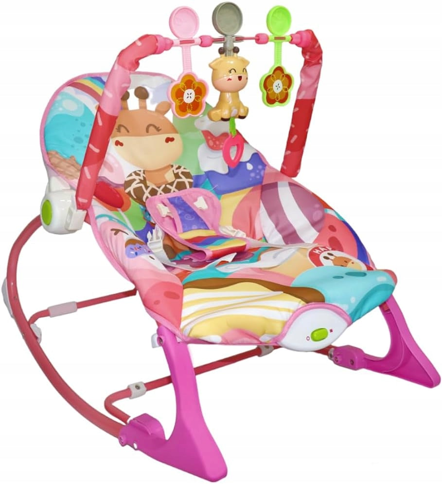 ROCKER LOUNGER CHAIR 3in1 up to 18kg MUSIC + VIBRATION + TOYS