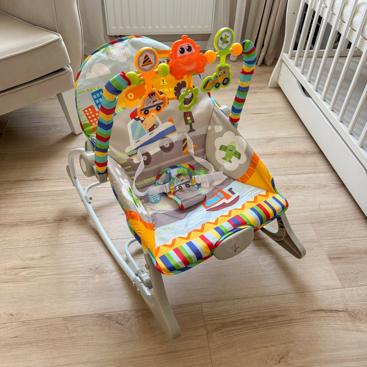ROCKER LOUNGER CRADLE FOR BABIES VIBRATION MUSIC WOOPIE BABY Brand Woopie