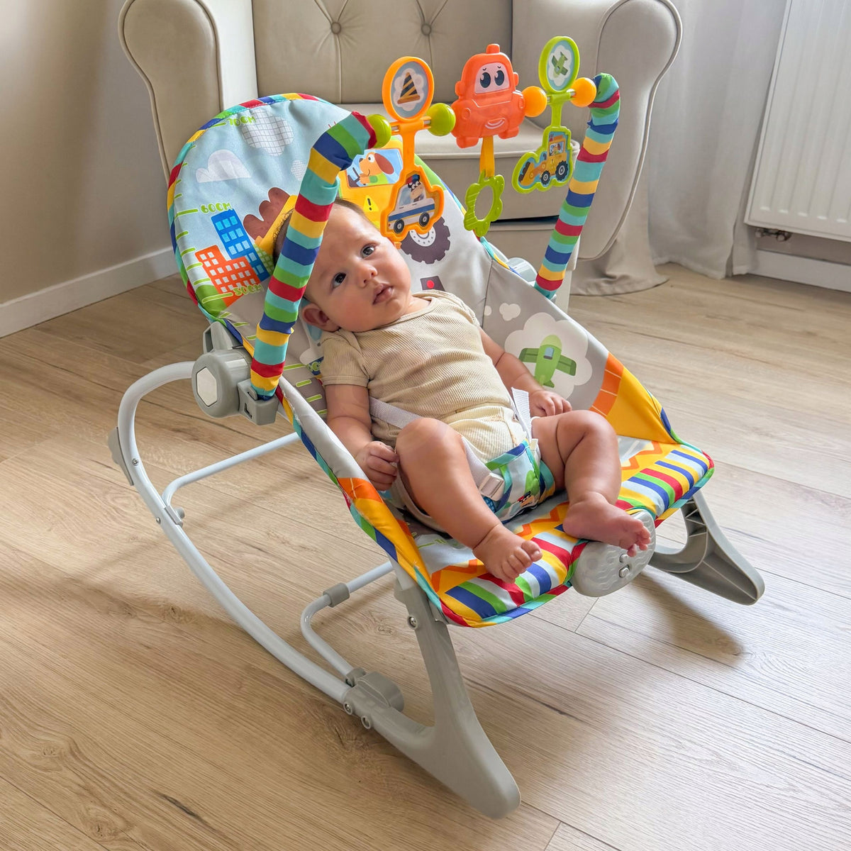 ROCKER LOUNGER CRADLE FOR BABIES VIBRATION MUSIC WOOPIE BABY Manufacturer code 59264
