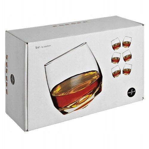 ROCKING TWISTING Whiskey Glasses 6 Pcs Sagaform ROCKING Gift Set